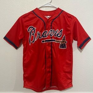 Custom NEW Acuna Jr Braves Jersey Youth Sizes